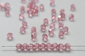 6mm Swarovski Elements Article 5000 Light Rose Faceted Round Beads jewelry making ornament