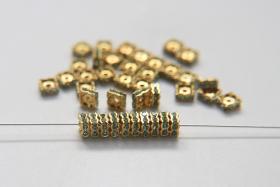 Swarovski Square Spacer Rondelle 177604 5mm Metal findings vintage components jewelry making craft supplies decorations