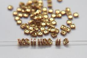 Swarovski Square Spacer Rondelle 177604 5mm Metal findings vintage components jewelry making craft supplies decorations