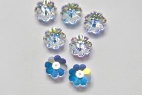 12mm Swarovski Crystal Aurore Boreale Unfoiled 3700 Marguerite Lochrose Margarita Flower Beads jewelry making Vintage finding