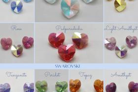 18 MM Swarovski Crystal Heart Pendant Beads 6202 Crystal drops in vintage findings jewelry making dangles decoration