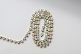 18pp Swarovski Vintage Chain in White Opal (2.5mm) 0.5/1/2/5 Meters Brass Settings Wedding Bridal Supplies|Jewelry Making|Decoration