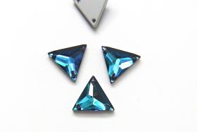 16 mm Swarovski (3270) Cosmic Triangle Bermuda Blue Crystal embroidery jewelry parts bridal decorations embroidery materials