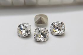 Vintage Swarovski 14mm Cushion Cut in Crystal 4470 Premier Crystal 1 Pieces fancy stones, jewelry making, craft supply