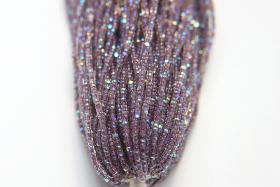 11/0 Hanks Charlotte Cut Beads Patina Dark Neon Amethyst Lined Aurore Boreale Hanks PREMIUM SEED BEADS Native Supplies