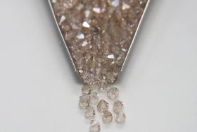 5mm Crystal Velvet coated Preciosa Bicone beads Cuts VINTAGE  jewelry making embroidery materials craft supply