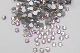 16SS Swarovski vinatge Flatbacks in Crystal Aurore Boreale Chaton Roses 4mm Made in Austria Nail art jewelry making supply decoration
