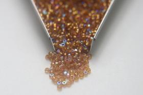 11/0 Charlotte Cut Beads 17050 Patina Medium Gold Silver Lined Aurore Boreale native supplies beading materials