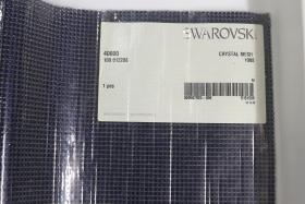 Swarovski Crystal Mesh Standard Sheet in Dark Indigo (40000) 500x200mm Hotfix Black Plating back