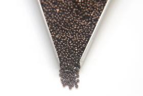 11/0 Charlotte Cut Beads Jet Nut embroidery materials jewelry making vintage beads rare finding native supplies