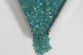 11/0 Charlotte true Cut Beads Patina Opal Neon Teal Green Aurore Boreale loose beads embroidery materials native supply