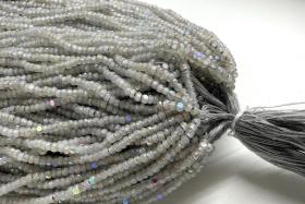 11/0 Hanks Charlotte Cut Beads Patina White Opal Silver Lined Aurore Boreale PREMIUM SEED BEADS Native Supplies truecuts beads