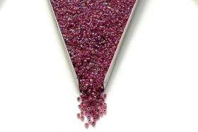 11/0 True Cut Beads Patina Matt Crystal Neon Pink Lined Aurore Boreale embroidery materials native supply ornaments making