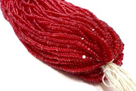 11/0 Hanks Charlotte Cut Beads 90090 Transparent Ruby  glass beads jewelry supply findings craft supply