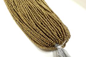 11/0 PRECIOSA Traditional Czech Beads™ Dorado 1/5/25/50/100 Full hanks Preciosa Ornella loose beads, embroidery materials