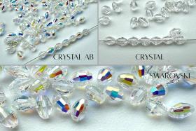 5200 Vintage 6x4 mm Swarovski crystal bead oval shape Crystal fancy beads decorations wedding