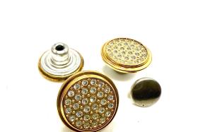 17MM Swarovski Pave Crystal Jeans Button 1790/104 R86 Swarovski Crystal vintage articles jacket buttons