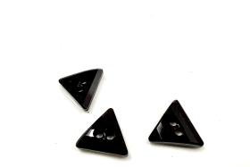 10mm Swarovski 3038 Triangle Jet Black Button Vintage crystals