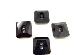 10mm Swarovski 3027 Square Jet Black Button Vintage crystals tailoring materials