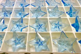 Swarovski Aquamarine 6716 Faceted Star Pendants 20mm Crystal drops vintage findings jewelry making wedding decorations chandelier parts