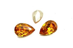 Vintage Swarovski 13x8.5 mm Topaz Pear Shape 4320 Premier Crystal Rhinestones gemstones jewlery