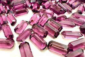 Vintage Swarovski 10x5 mm Amethyst Unfoiled Octagon Shape crystal clay article 4600 Premier Crystal Rhinestones gemstones