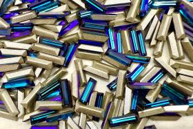 10x3 mm Swarovski 4500 Crystal Heliotrope Baguette Fancy Stone  gemstones jewlery making color zirconium