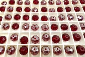 Swarovski 5040 Briolette Siam Satin Crystal Bead 8mm PREMIUM MATERIALS