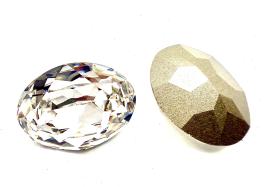 Vintage Swarovski 25x 18 mm Crystal Foiled Oval Shape 4120 Premier Crystal Rhinestones gemstones, jewlery