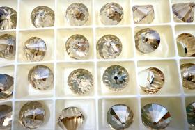 14mm Rare Vintage Swarovski Art #4866 Roulette Rockets Premier Crystal Golden Shadow fancy stones jewelry making craft supply PREMIUM MATERIALS