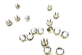 Swarovski Rose Pin (53302), Stainless Steel Casing, With Stones in SS16 - Colors
