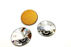 Swarovski Crystal 2006 Rivoli Rhinestone Flat Back Non Hotfix 14mm Crystal Vintage findings jewellery parts