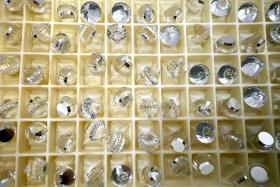 8mm Rare Vintage Swarovski Art #4866 Roulette Rockets Premier Crystal fancy stones jewelry making craft supply