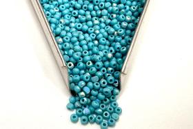 11/0 Charlotte Cut Beads Patina Opaque Premium Turquoise Blue Aurore Boreale