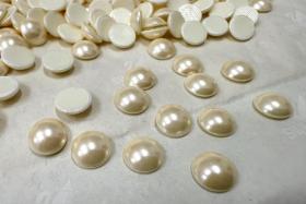 SS34 (7mm) Swarovski Crystal 2080/4 Cabochon Pearl Hotfix Flat Back