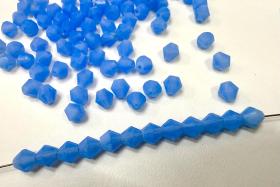 Sapphire Opal Genuine Czech Bicone 4mm rare findings embroidery materials vintage beads