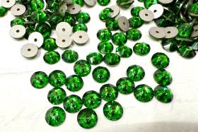 Swarovski Crystal Dark Moss Green 5MM Xirius Lochrose SEW ON STONES 3188 embroidery materials couture material