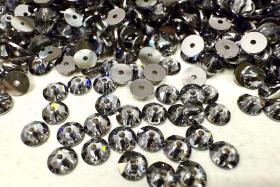 Swarovski Crystal Silver Night 4MM Xirius Lochrose SEW ON STONES 3188 embroidery materials couture material