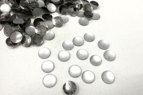 Swarovski 7 mm Vintage in Crytal Matt CAL Foil flat back Round Cabochon Cabs
