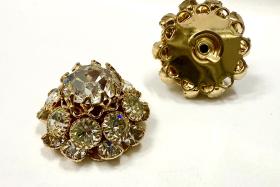 22 mm Vintage Gold plated Swarovski Embellishment DIY Supplies wedding decorations