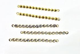 Vintage Swarovski Crystal Connector in Crystal Brass Setting