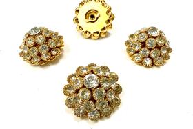 22 mm gold plated Vintage crystal Swarovski Embellishment DIY Supplies wedding decorations