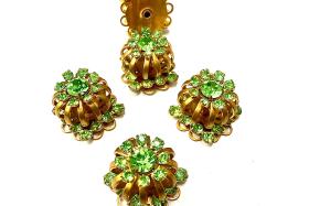 Swarovski Bird Cage Crystal in Peridot