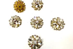 18 mm Vintage in crystal Brass settings Swarovski Embellishment DIY Supplies wedding decorations