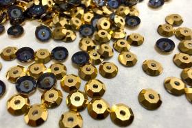 4mm Preciosa Crystal Aurum unfoiled Flat Back Sew-On Stones