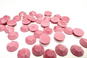 8 mm Swarovski Round Swarovski Chaton Roses Flat Back in Opaque Pink