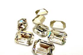 Vintage Swarovski Crystal Rhinestone, 14x10mm Octagon Crystal Gemstone