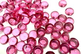 Swarovski 7mm Rose Unfoiled Cabochons, Crystal Flat Back Oval
