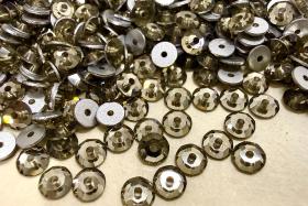 4mm Preciosa Crystal Black Diamond Flat Back Sew-On Stones