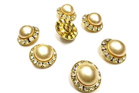 18 mm Vintage in Pearl Brass settings Swarovski Embellishment DIY Supplies wedding decorations